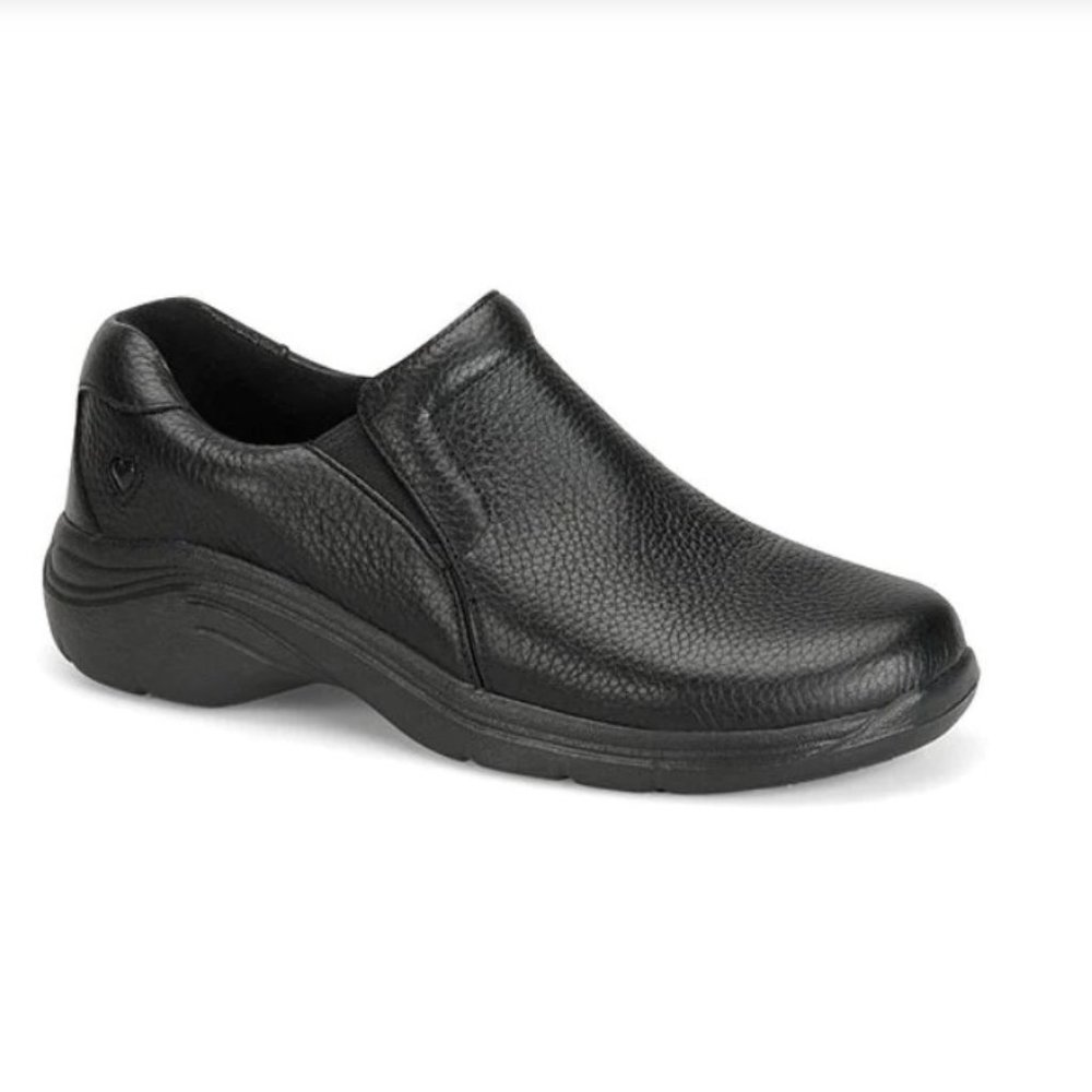 Nurse Mates Dove Leather Slip-Ons